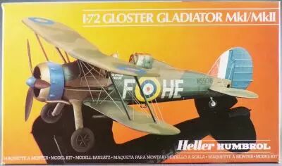 Heller 80270 - Gloster Gladiator MkI/MkII Avion Biplan 1/72 Neuf Boite