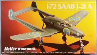Heller N�80261 - Saab J21A 2 D�corations 1/72 Neuf Boite Scell�e