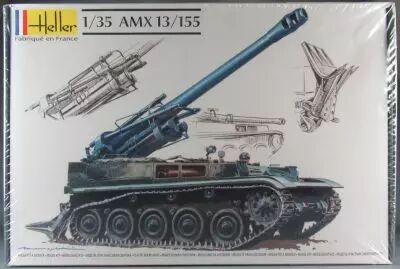 Heller N�81151 -  Arm�e Fran�aise Char AMX 13/155 1/35 Neuf Boite Cellophan�e