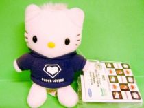 Hello Kitty - Keychain Plush - Super Lovers (Blue Sweet Shirt) - Banpresto 2003