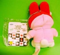 Hello Kitty - Keychain Plush - Super Lovers (Pink Rabbit) - Banpresto 2003