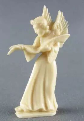 Heudebert Advertising Figure - The Christmas Crib - N�20 Choral Angel Holding a Musical Partition