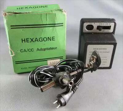 Hexagone - Adaptateur Ref ADW-300 220V 3 to 12V 300MA Mint in Box Table Top