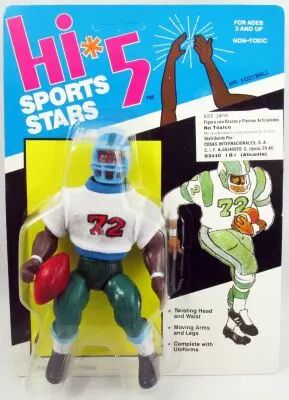 Hi*5 Sports Stars - Mr. Football - Figurine articul�e 15cm \ Style MOTU/Remco/Olmec\  