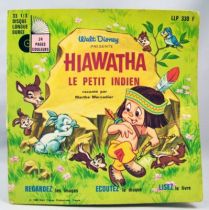 Hiawatha le Petit Indien - Livre-disque 33t1/3 (format 45t) - Histoire racontée par Marthe Mercadier - Disneyland Record 1969