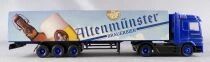 High Speed Ho 1/87 Camion Mercedes Benz Actros Bleu Semi Remorque Brasseur Altenm&uuml;nster