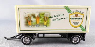 High Speed Ho 1/87 Remorque Bi�re Blanche Gr�nbacher