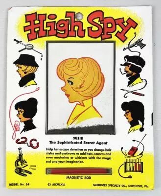 High Spy (Secret Agent) - Smethport (1966) - Jeu de coiffure magn�tique 