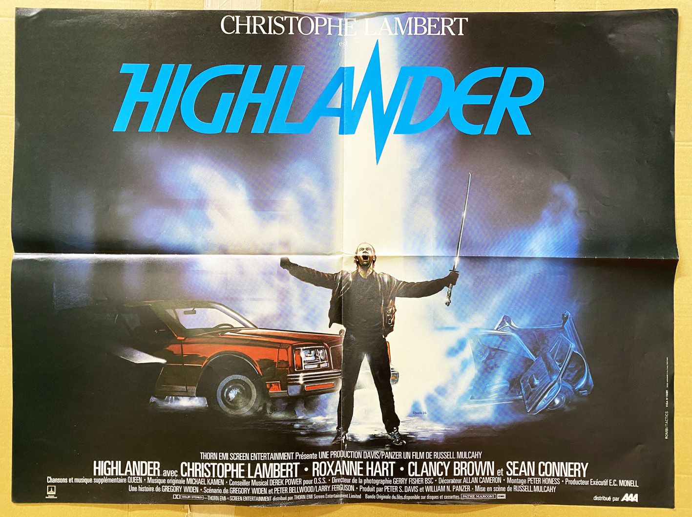 Highlander - Movie Poster 60x80cm - Columbia Pictures 1986