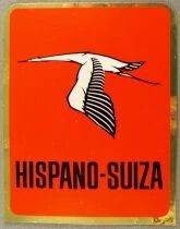 Hispano-Suiza - Automobile - Autocollant Vintage 10 x 8 cm