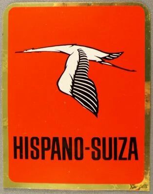 Hispano-Suiza - Automotive - Vintage Sticker 10 x 8 cm