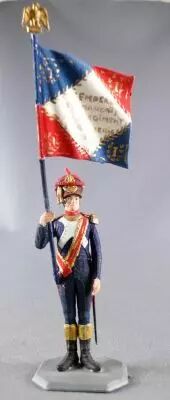 Historex GC657.002 - Napoleonic - Footed Foot Line Artillery Flag Bearer 