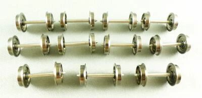 Ho 11 Essieux M�tal Bruni Diam�tre 10,5mm Longueur 23,8mm CC 2 Roues Isol�es