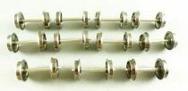 Ho 11 Essieux M&eacute;tal Bruni Diam&egrave;tre 10,5mm Longueur 23,8mm CC 2 Roues Isol&eacute;es