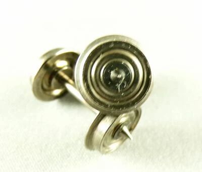 Ho 2 Essieux M�tal Bruni Diam�tre 10,5mm Longueur 24,5mm CC 1 Roue Isol�e