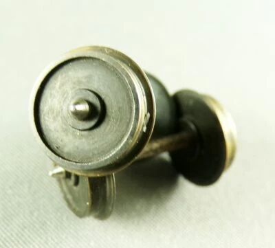 Ho 2 Essieux M�tal Bruni Diam�tre 11,5mm Longueur  24,3mm CC 2 Roues Isol�es