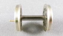 Ho 2 Roues Motrices 17mm &agrave; 12 Rayons + Essieu pour Locomotive Neuve