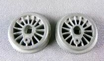 Ho 2 Roues Motrices Diam&egrave;tre 17,1mm 15 Rayons en Zamak pour Locomotive Vapeur Neuves
