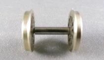 Ho 2 x 17mm Locomotive Driving Wheels 12 Spokes with Axle Mint New 2