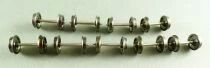 Ho 9 Essieux M&eacute;tal Bruni Diam&egrave;tre 10,5mm Longueur 24mm CC 2 Roues Isol&eacute;es