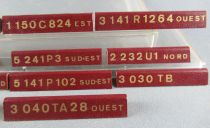 Ho Lot 14 Wooden Plate Designation Steam Locomotives Presentation Showcase