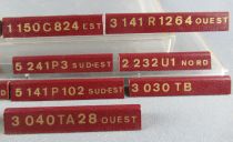 Ho Lot 14 Wooden Plate Designation Steam Locomotives Presentation Showcase