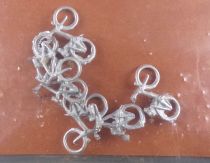 Ho. Miniature La Maison des Trains 108 6 x Metal Bicycles Man & Woman Mint in Bag