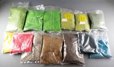 Ho O N Scale 345 Grams of Various Colored Flockings