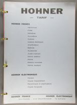 Hohner France Tarifs 1987 Instruments Musique Catalogue A4 30 Pages