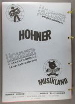 Hohner France Tarifs 1987 Instruments Musique Catalogue A4 30 Pages