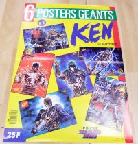Hokuto no Ken le Survivant - Set de 6 posters géants n°2 \ Collection Tes Super Héros\  SFC 1990 