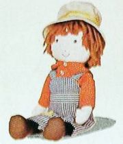 Holly Hobbie - Knickerbocker - Robby Hobbie, Holly Hobbie\\\'s brother 8\\\'\\\' Stuffed doll (Mint in Box)