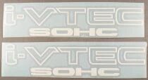 Honda - Car Equipment - 2 x Vinyl Stickers i-VTEC SOHC Car Wing Panel Civic RSX
