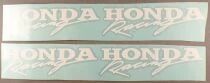 Honda - Equipements Automobile - Lot de 2 Autocollants Honda Racing