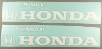 Honda - Equipements Automobile - Lot de 2 Autocollants Vintage Powered by Honda