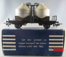 Hornby AcHo 703 Ho Sncf Wagon Transport de Ciment 2 Essieux Boite Bleue