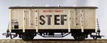Hornby AcHo 7050 Ho Sncf Wagon Couvert Frigorifique Stef Blanc 2 Essieux HI 7527 382sans Boite