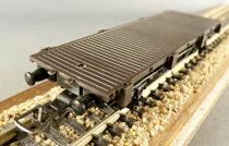 Hornby AcHo 7170 Ho Sncf Wagon Plat &agrave; Ranchers 2 Essieux Boite Bleue