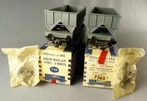 Hornby AcHo 726 7260 Ho Sncf 2 x Arbel Hopper Wagon with Bogies Blue Box