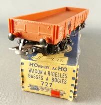Hornby AcHo 727 Ho Sncf Flat Wagon with Bogies Blue Box