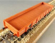 Hornby AcHo 727 Ho Sncf Wagon Plat Ridelles Basses Bogies Boite Bleue