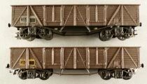 Hornby AcHo 728 7280 Ho Sncf 2 Wagons Tombereau &agrave; Bogies Tyw 802411 Brun Boite Bleue