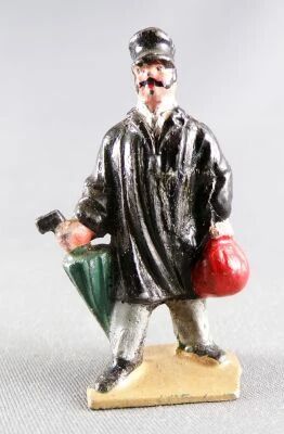 Hornby Ech O 0 Z�ro Sncf Figurine Plomb Creux 40mm Voyageur avec Parapluie
