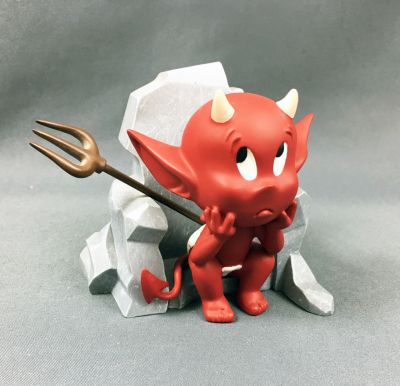 Hot Stuff (Harvey Comics) - Dmons et Merveilles 4inch Resin Figure - Hot Stuff on his Throne