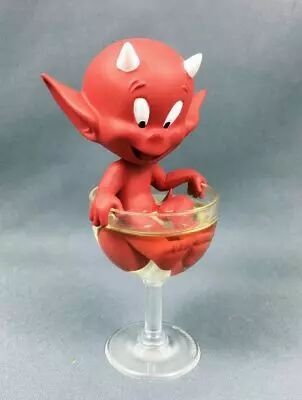 Hot Stuff (Harvey Comics) - Figurine R�sine 15cm D�mons et Merveilles - Hot Stuff dans une coupe � Champagne