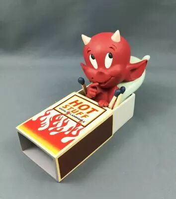 Hot Stuff (Harvey Comics) - Figurine R�sine 17cm D�mons et Merveilles - Hot Stuff dans la Boite d\'Allumettes