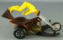 Hot Wheels Mattel Années 70 Chopcycle Pilote Jaune