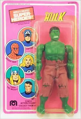 Hulk - Mego World\'s Greatest Super-Heroes - Hulk 20cm (neuf sous blister)