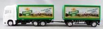 H&uuml;mmer Ho 1/87 Camion Man Tga Blanc & Remorque Bi&egrave;re Kaufbeurer