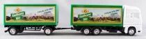 H&uuml;mmer Ho 1/87 Camion Man Tga Blanc & Remorque Bi&egrave;re Kaufbeurer